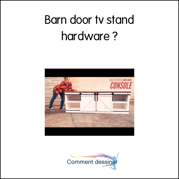 Barn door tv stand hardware